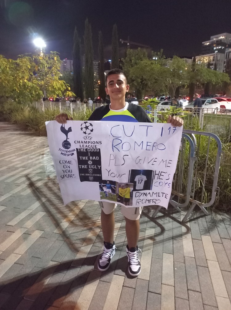 בדרך לצפון למשחק טוטנהם נגד&nbsp;רומא